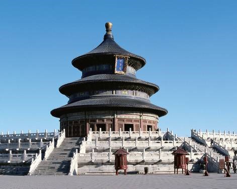 The Temple of Heaven was first constructed in the 18th year of Emperor Yongle's reign (1420 AD) of M